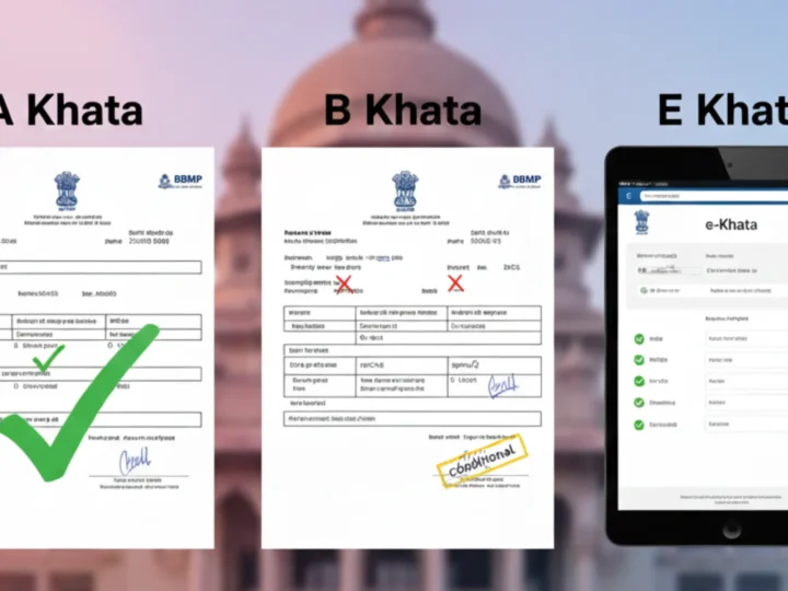 A-Khata vs B-Khata vs E-Khata – What Is the Difference in Bangalore?