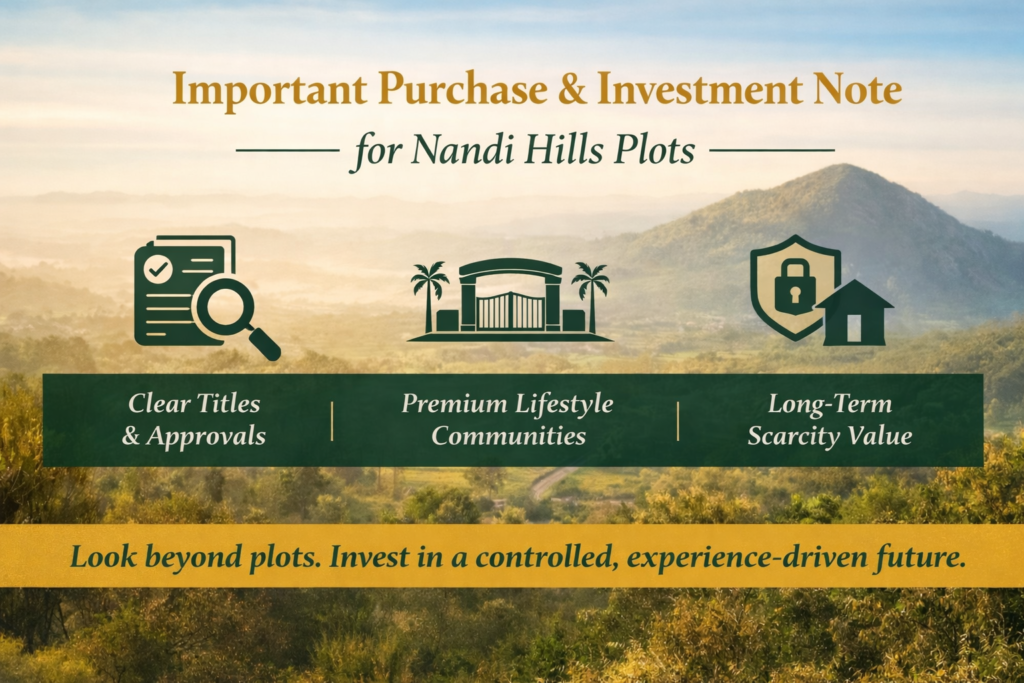 Buying Plots Near Nandi Hills