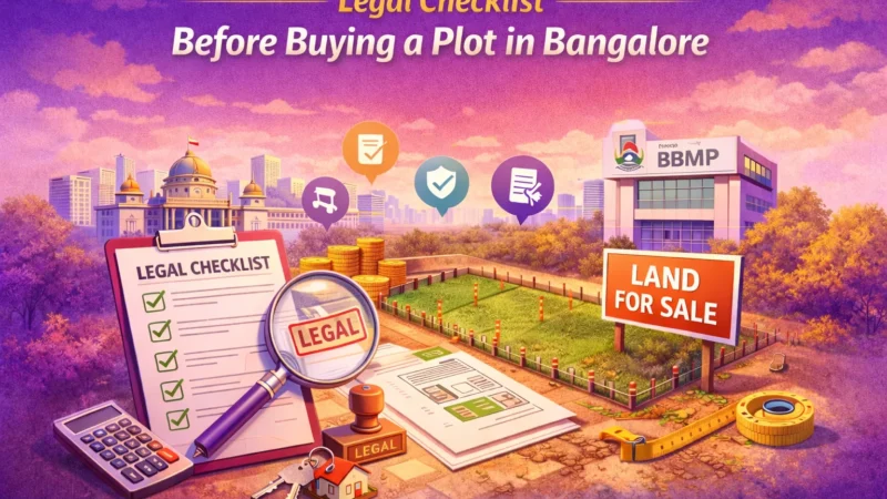 Legal Checklist Before Buying a Plot in Bangalore