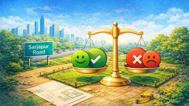 Pros & Cons of Buying Plots on Sarjapur Road