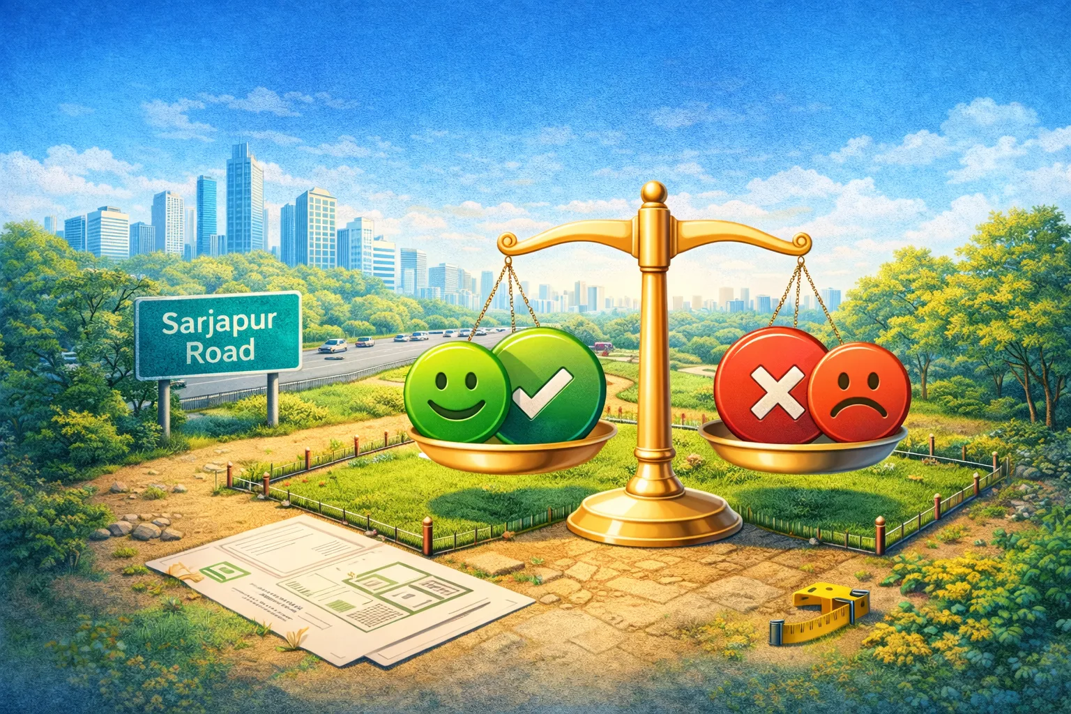 Pros & Cons of Buying Plots on Sarjapur Road