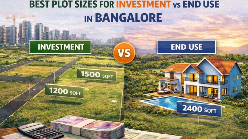 Best Plot Sizes for Investment vs End Use in Bangalore