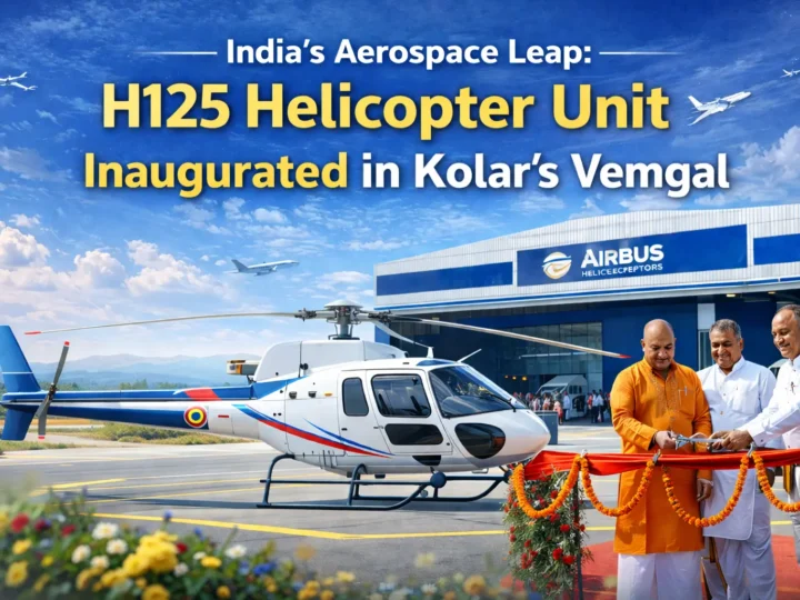 India’s Aerospace Leap: H125 Helicopter Unit Inaugurated in Kolar’s Vemgal