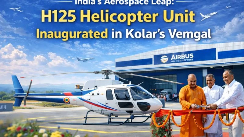 India’s Aerospace Leap: H125 Helicopter Unit Inaugurated in Kolar’s Vemgal