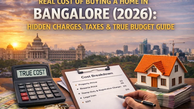 Real Cost of Buying a Home in Bangalore (2026): Hidden Charges, Taxes & True Budget Guide