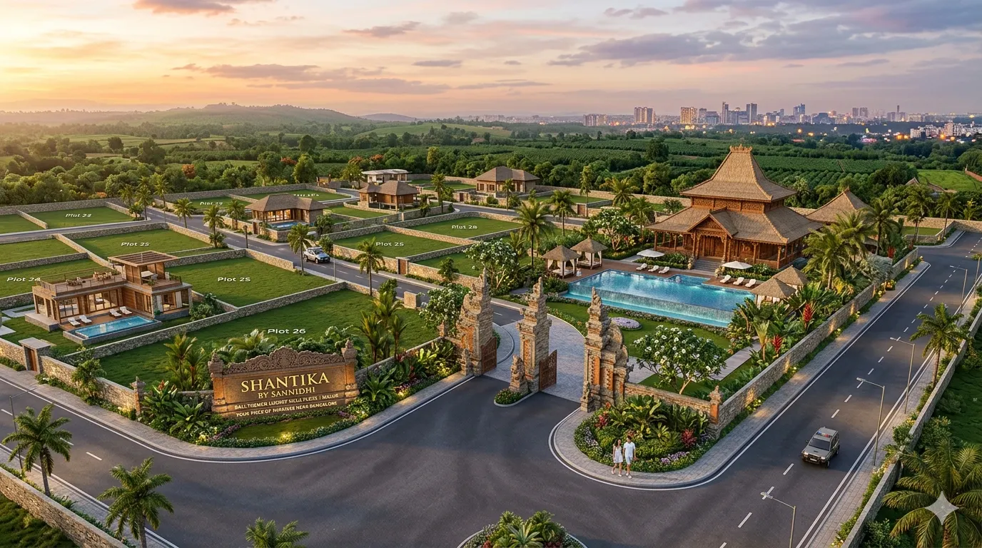 Shantika by Sannidhi: Bali-Themed Luxury Villa Plots in Malur Near Bangalore