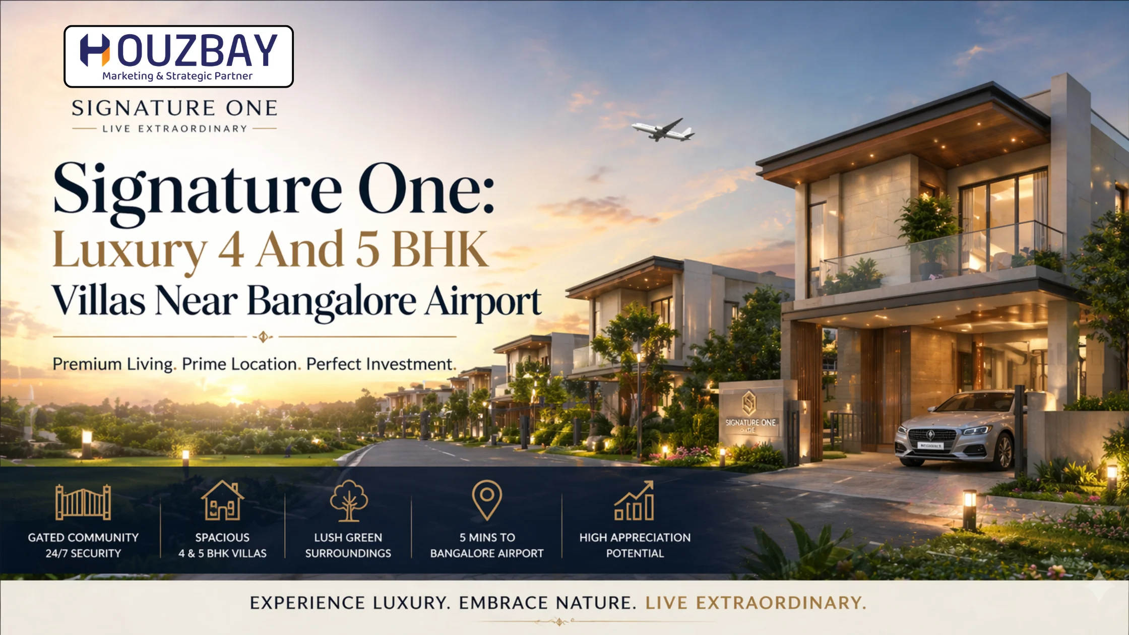 Signature One: Luxury 4 And 5 BHK Villas Near Bangalore Airport