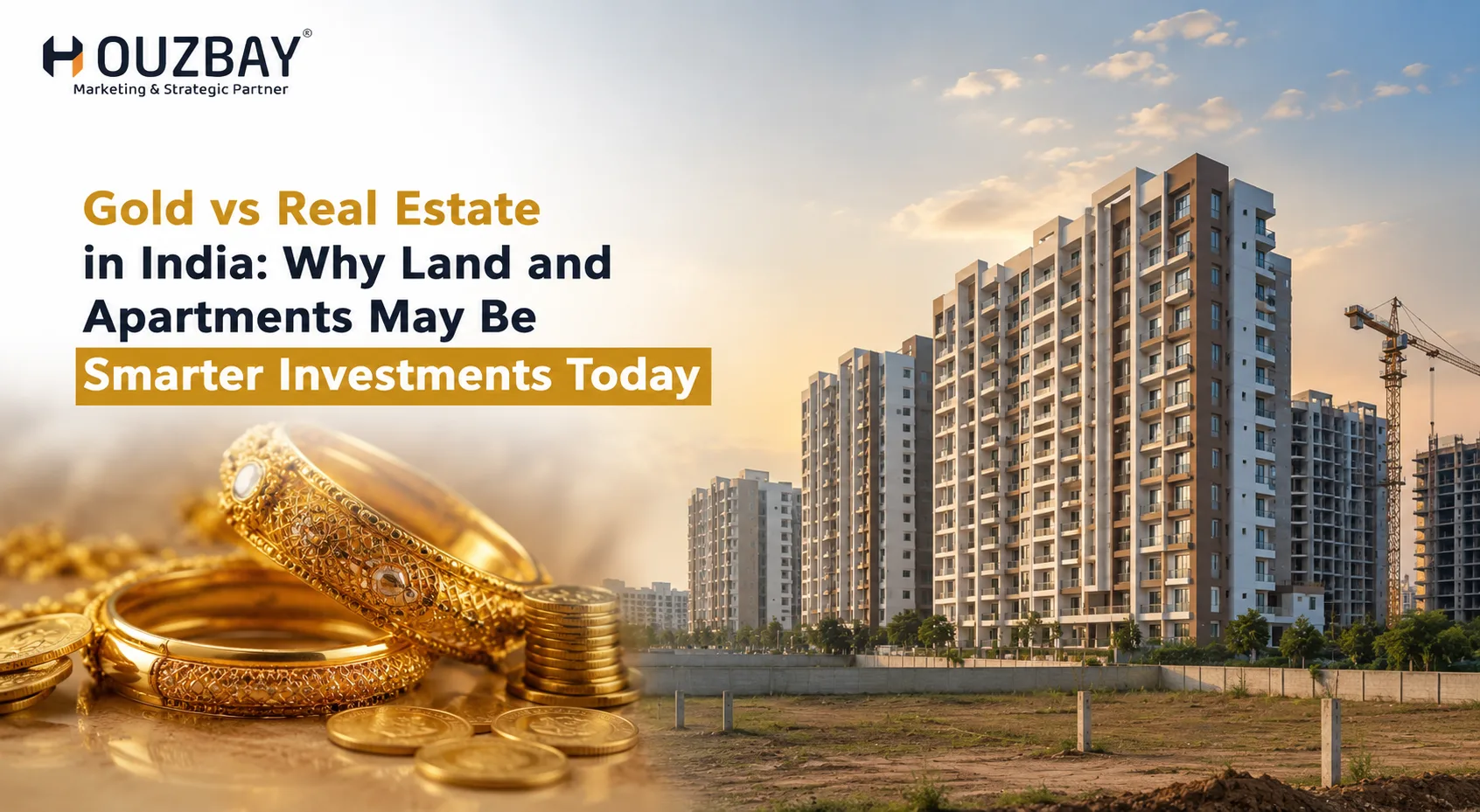 Gold vs Real Estate in India: Why Land and Apartments May Be Smarter Investments Today